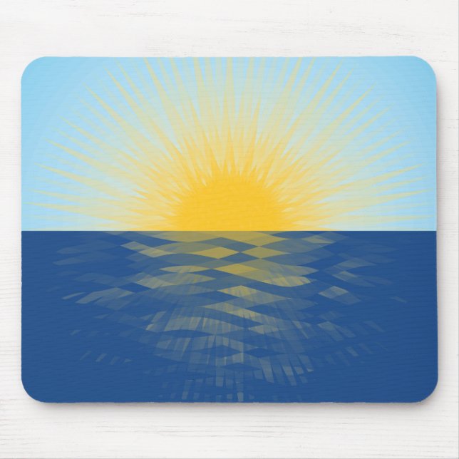 Sunrise over the Ocean New Beginnings Mouse Pad (Front)