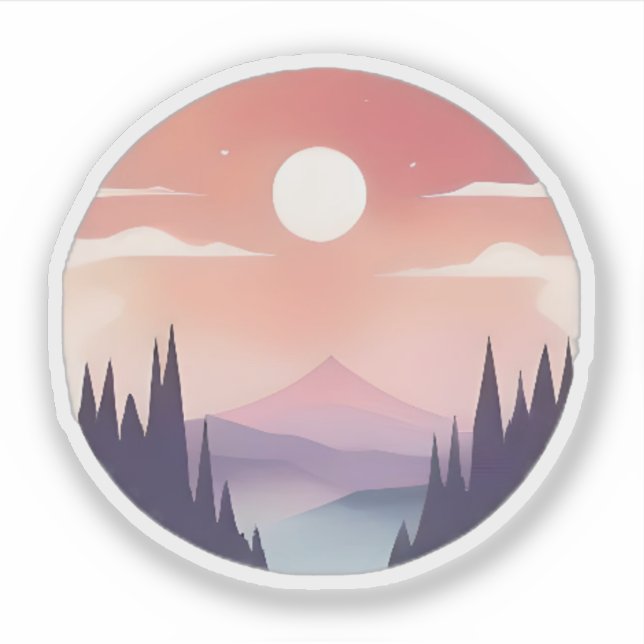 Sunrise Over the Pink Peaks (Front)