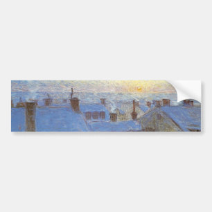 Sunrise over the Rooftops (by Eugène Jansson) Bumper Sticker