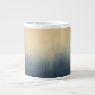 Sunrise Over the Skyline – Abstract Gradient City  Large Coffee Mug