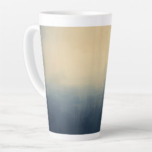 Sunrise Over the Skyline – Abstract Gradient City Latte Mug