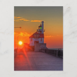 Sunrise over the South Pier Postcard