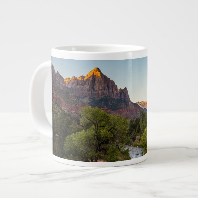Sunrise Over the Watchman Large Coffee Mug (Front Left)