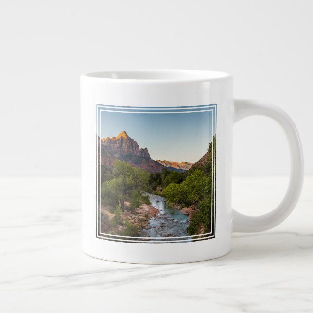 Sunrise Over the Watchman Large Coffee Mug (Right)