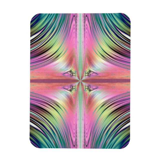 Sunrise over the Waterfalls Fractal Magnet (Vertical)