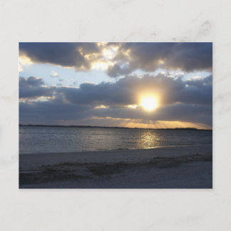 Sunrise over water Postcard