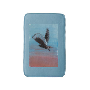 Sunrise Owl Art Bath Mat