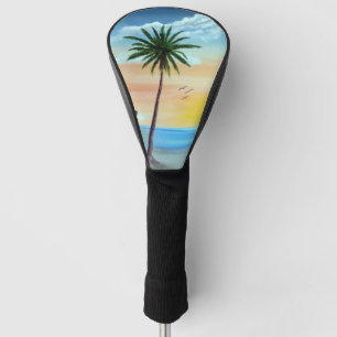 Sunrise Palms And Lighthouse Golf Head Cover