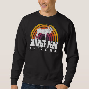 Sunrise Peak Cool Vintage Retro Moose Cute Sunrise Sweatshirt