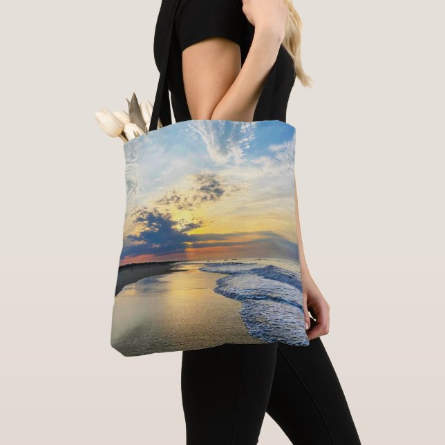 Sunrise Peeking Tote Bag (Close Up)
