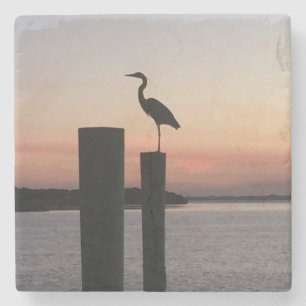 Sunrise Pelican Stone Coaster