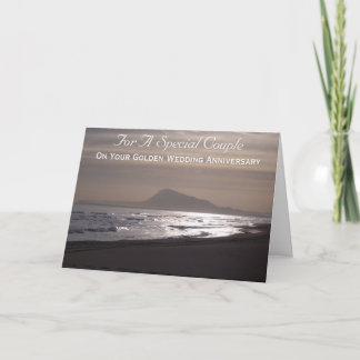 Sunrise Personalised 50th Wedding Anniversary Card