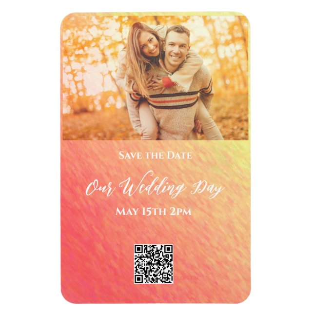 Sunrise-Photo Save the Date Wedding- Magnet (Vertical)
