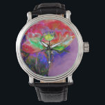 Sunrise Poppy Watch<br><div class="desc">watercolor</div>