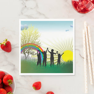 Sunrise Rainbow Children Napkin