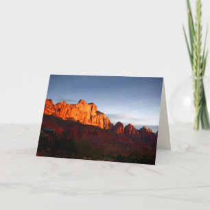 Sunrise, Red Rocks Utah Blank Greeting Card
