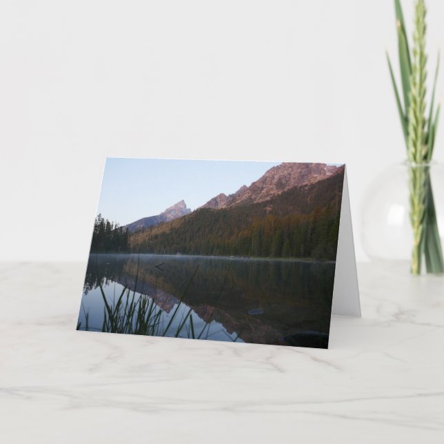 Sunrise Reflection at String Lake I Card (Front)
