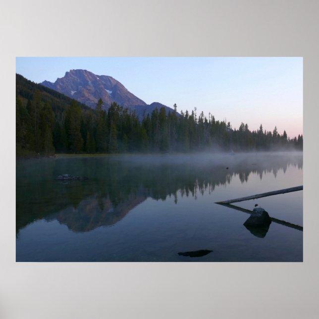Sunrise Reflection at String Lake II Poster (Front)