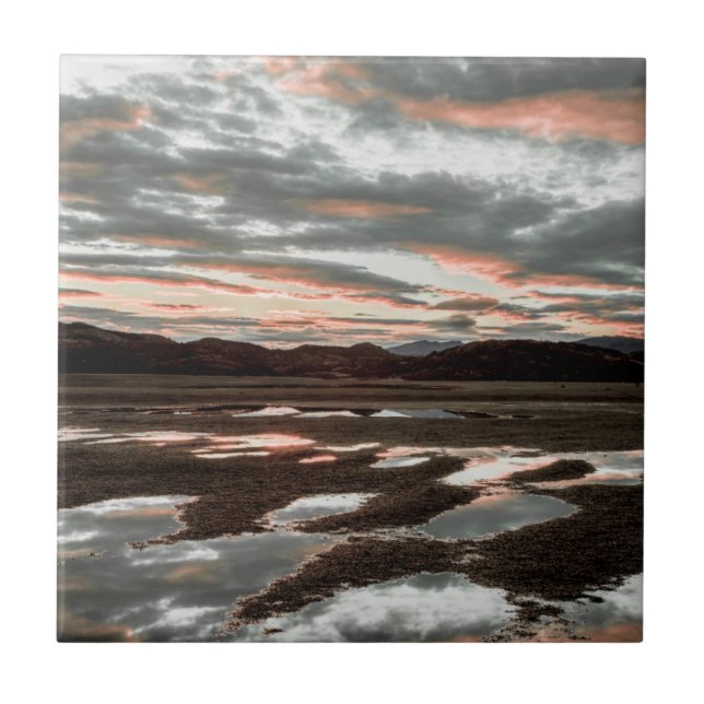 Sunrise reflections at Lago Grey Ceramic Tile (Front)