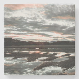 Sunrise reflections at Lago Grey. Torres del Stone Coaster