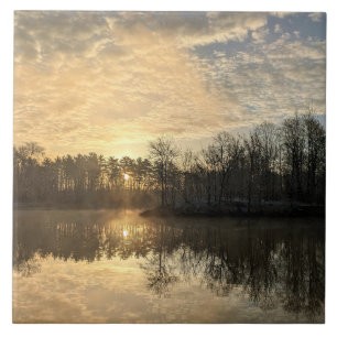 Sunrise Reflections Ceramic Tile