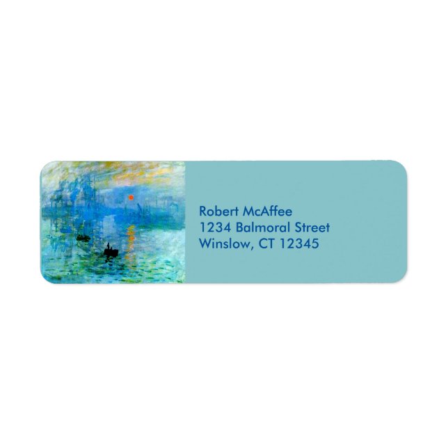 Sunrise Return Address Labels (Front)