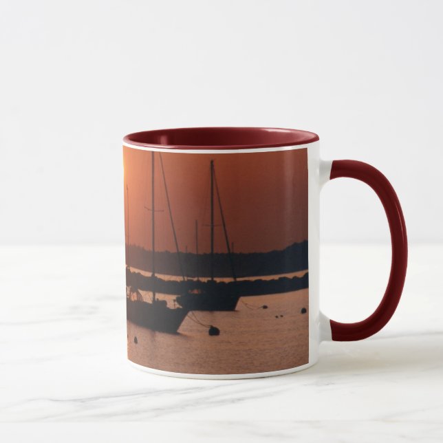 Sunrise Sailboats Mug (Right)