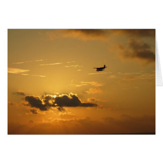 Sunrise & seaplane in the Maldives