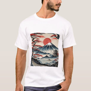 Sunrise Serenity: Embrace Japanese Artistry T-Shirt