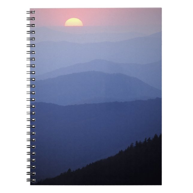 Sunrise, Southern Appalachian Mountains, Great Notebook (Front)