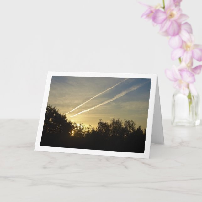 Sunrise Streaks, Skyscape Card (Orchid)