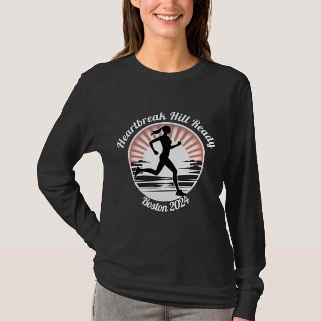 Sunrise Stride, Boston Marathon T-Shirt (Front)