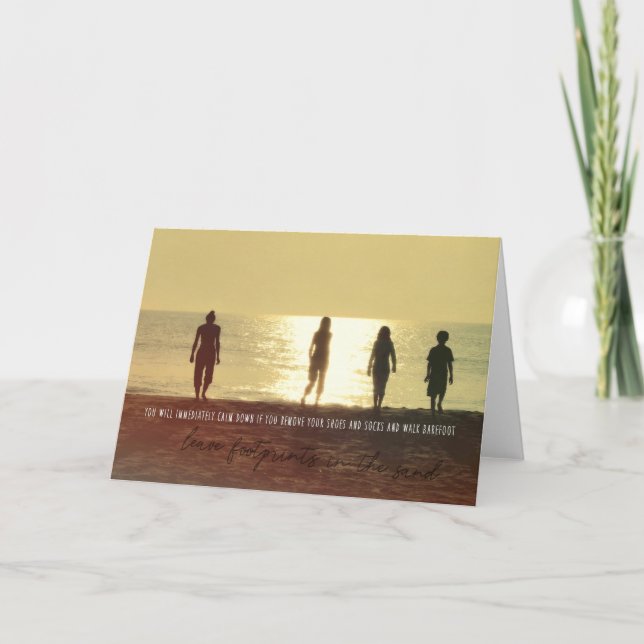 SUNRISE STROLL Greeting Card (Front)