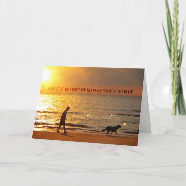 SUNRISE STROLL Greeting Card (Front)