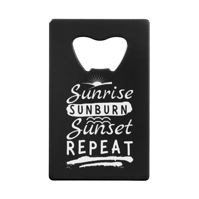 Sunrise Sunburn Sunset Repeat Summer Beach (Front)