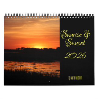 Sunrise & Sunset 2026 Calendar