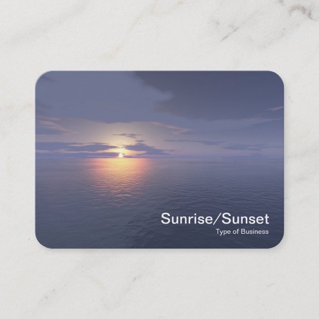 Sunrise/Sunset Business Card (Front)