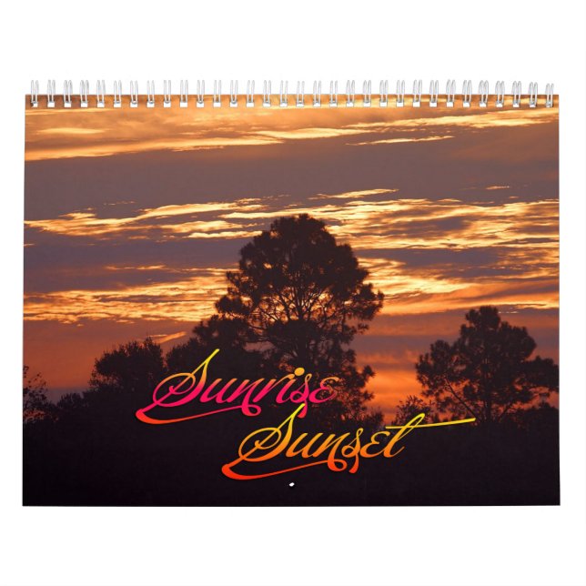 Sunrise Sunset  Calendar (Cover)
