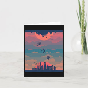 Sunrise Sunset Cycle Of Day And Night Earth 360 Card