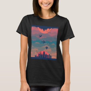 Sunrise Sunset Cycle Of Day And Night Earth 360  T-Shirt