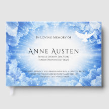 Sunrise & Sunset Funeral Guest Book