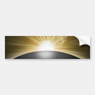 Sunrise Sunset Planet Bumper Sticker