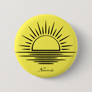 Sunrise/Sunset Reflection Thunder_Cove 6 Cm Round Badge