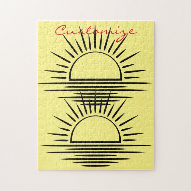Sunrise/Sunset Reflection Thunder_Cove Jigsaw Puzzle (Vertical)
