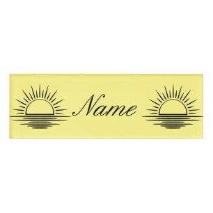 Sunrise/Sunset Reflection Thunder_Cove Name Tag