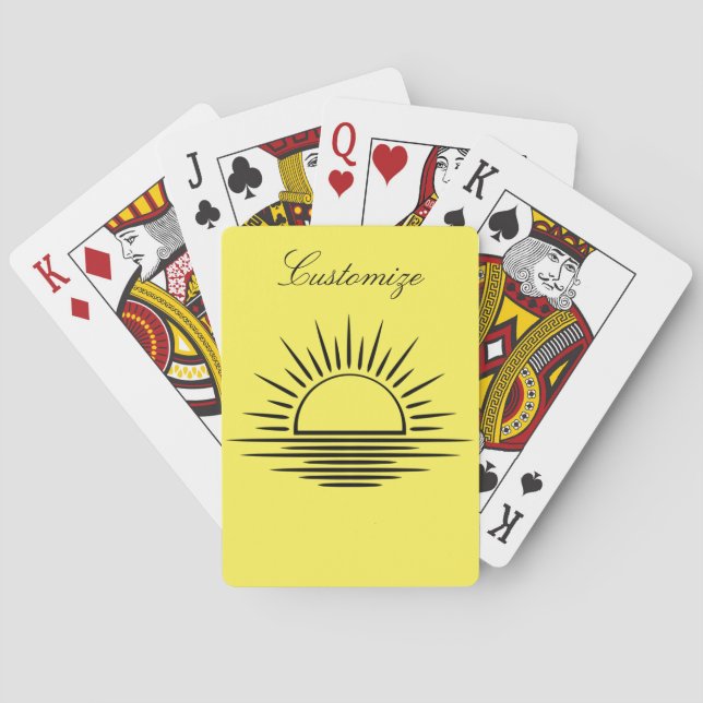 Sunrise/Sunset Reflection Thunder_Cove Playing Cards (Back)