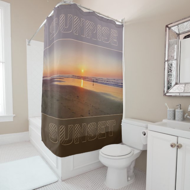 Sunrise / Sunset Shower Curtain (In Situ)