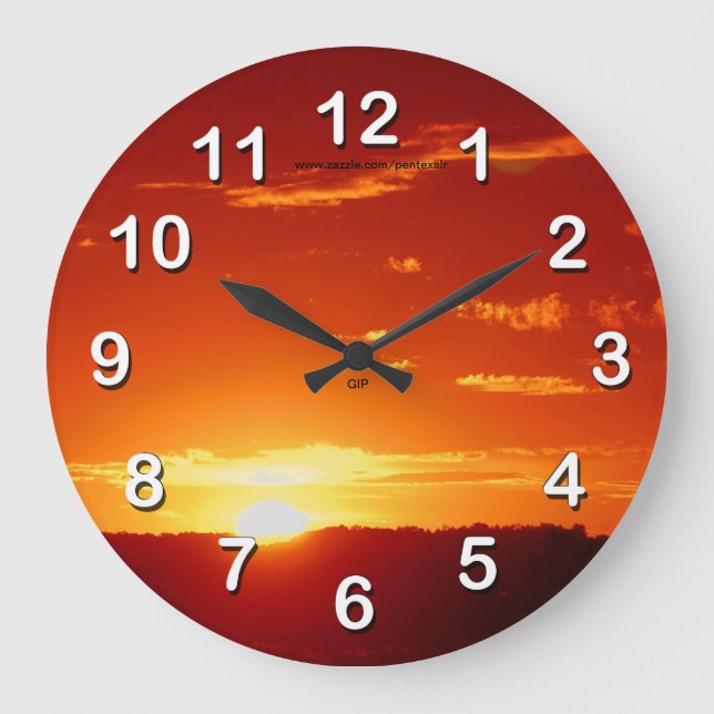 Sunrise Sunset-Wall Clock (Front)