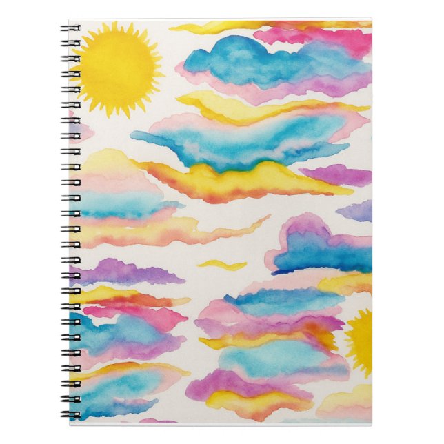 Sunrise Sunset Watercolor Journal (Front)