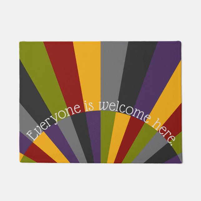 Sunrise Sunset Welcome Door Mat (Front)